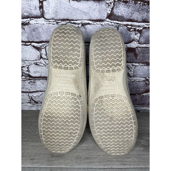 Crocs Brown Leather Vented Soles Cushioned Outdoor Loafers Men’s Sz 12M US/45EU - Picture 13 of 16